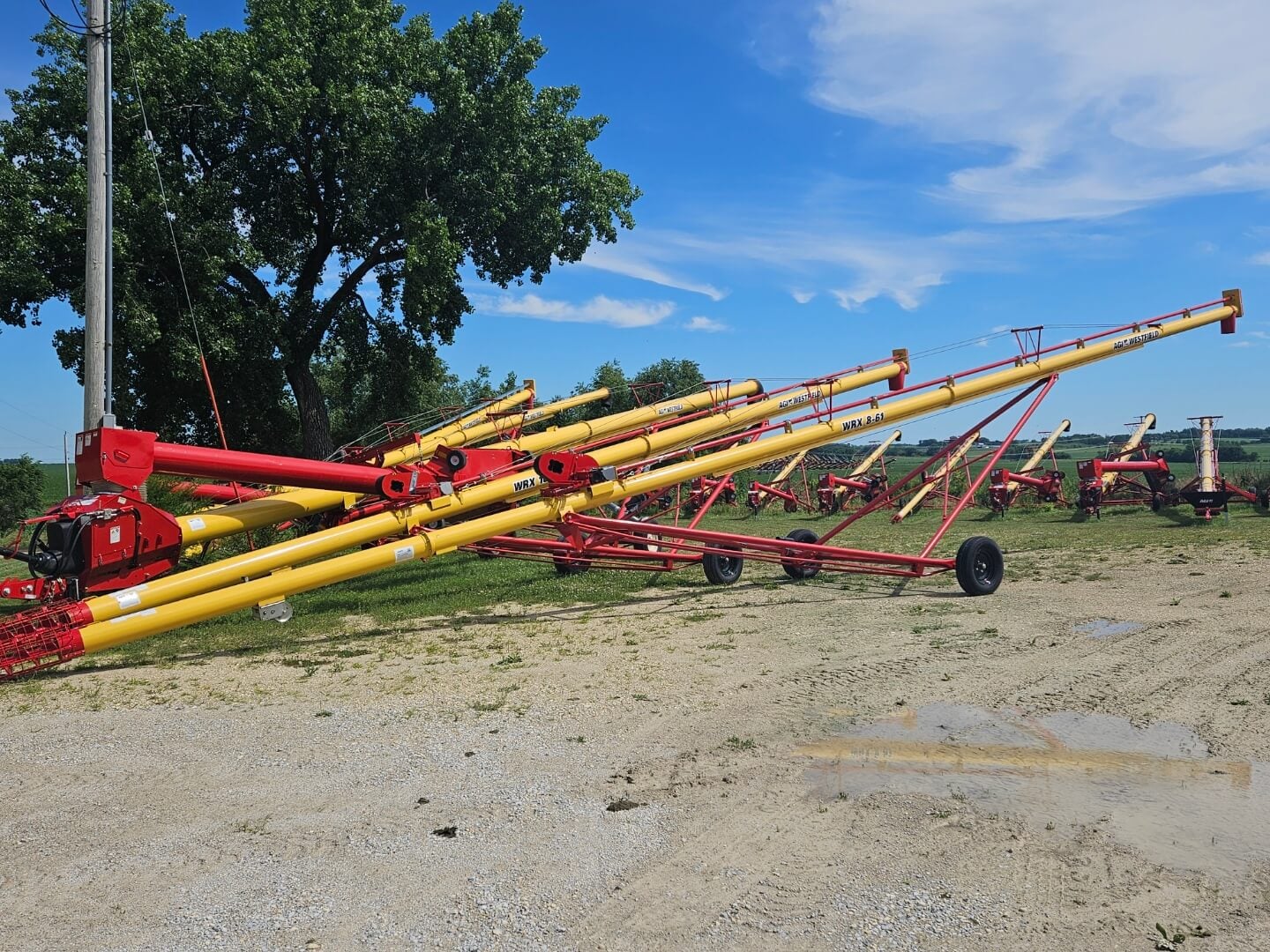 augers lined up
