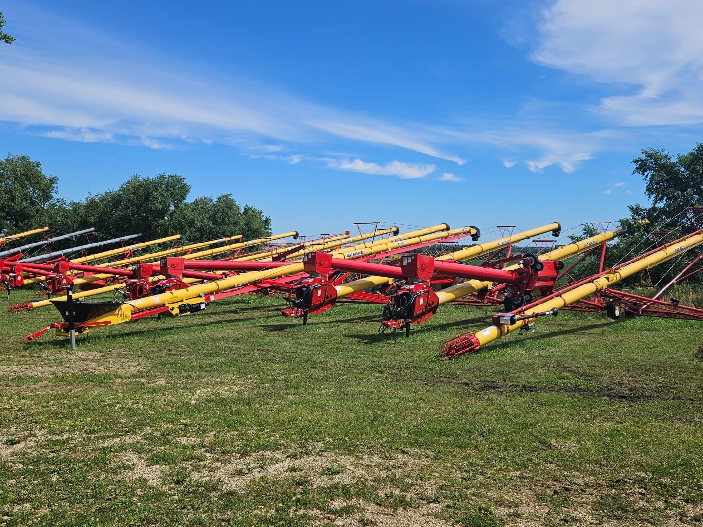 augers lined up