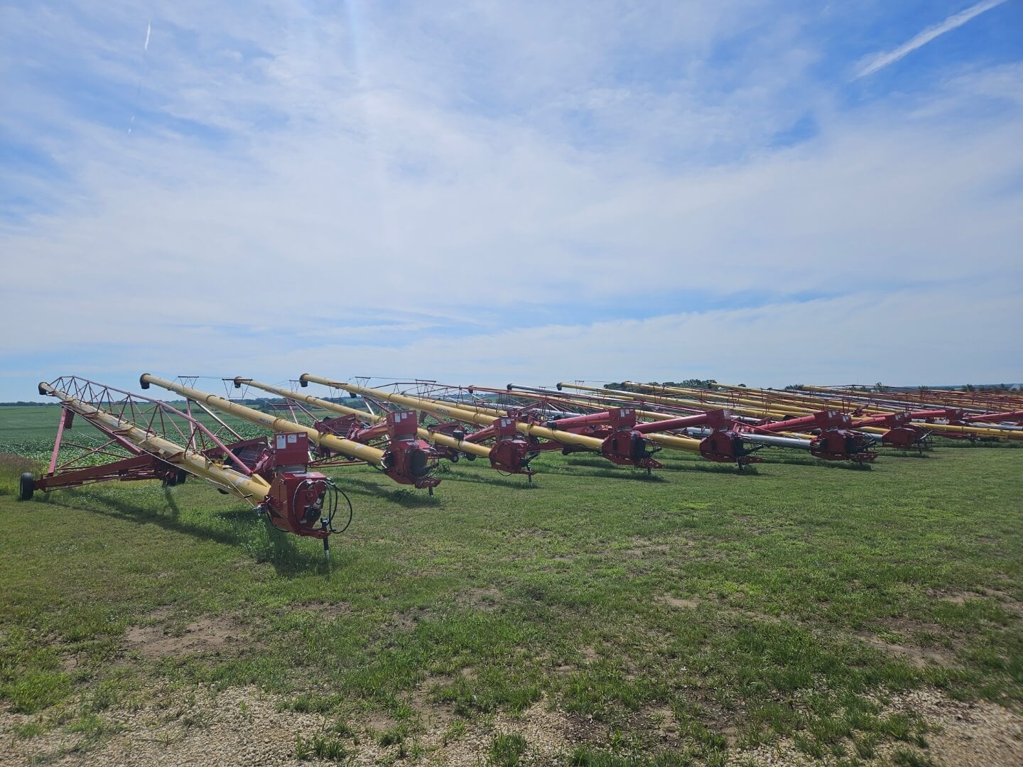 augers lined up